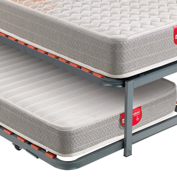 Pack Colchão e Colchão Pikolin Hr Juvenil 22 cm/20 cm firmeza média + Conjunto Pikolin Ninho Reforçado 57 cm