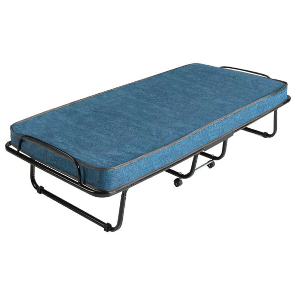Cama de solteiro dobrável com colchão de espuma Ergoform