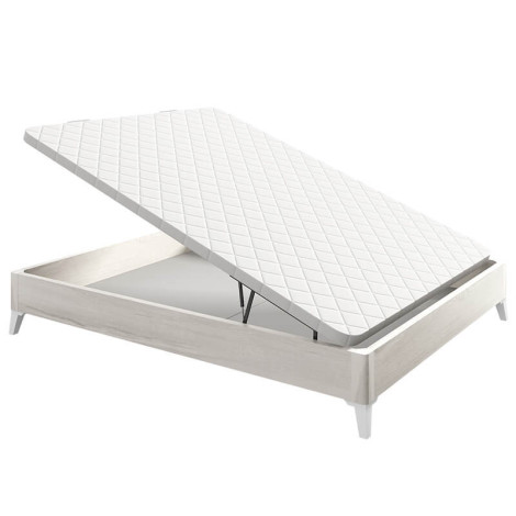 Canapé dobrável Baú de madeira com pernas respiráveis altura 34,5 cm 2