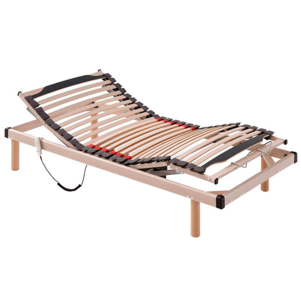 Cama eléctrica madera Kronos 5 planos láminas haya