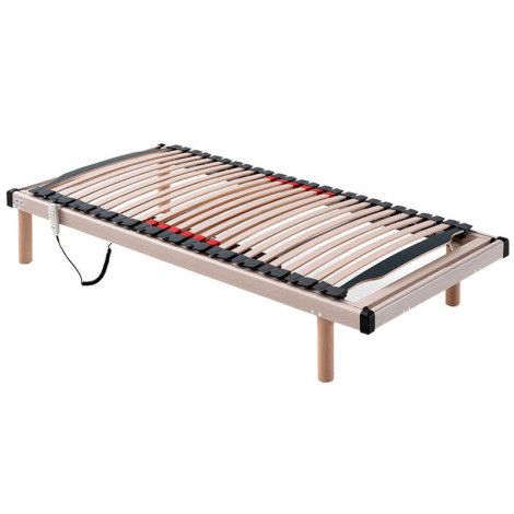Kronos Holz elektrisches Bett 5 flache Lamellen Buche 2