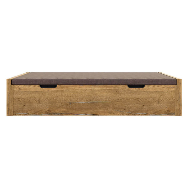 Folding sofa Wooden chest with breathable legs height 34.5 cm