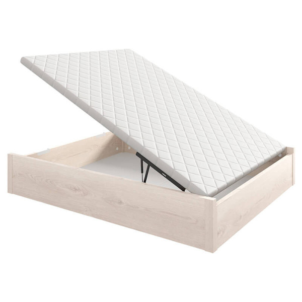 Canapé Abatible Arcón de madera con tirador embutido altura 34 cm