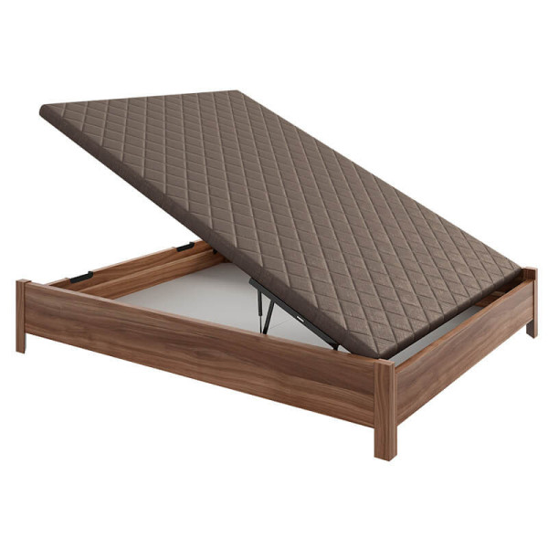 Canapé Abatible Arcón de madera con patas y tirador embutido altura 34 cm