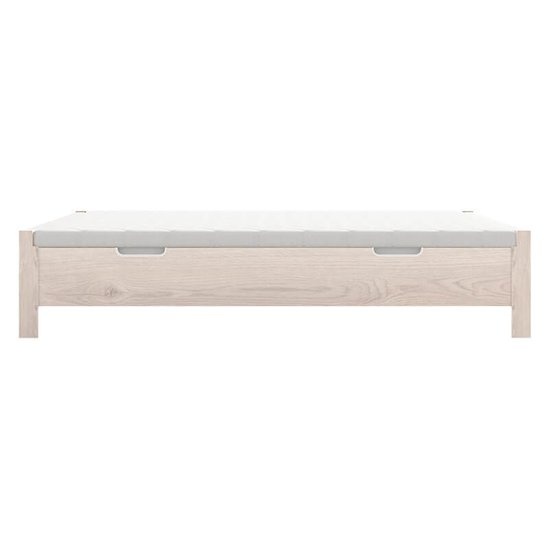 Canapé Abatible Arcón de madera con patas y tirador embutido altura 34 cm