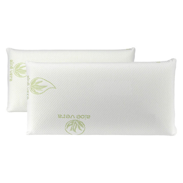 Almohada copos 100% viscoelástica antialérgica con aloe vera