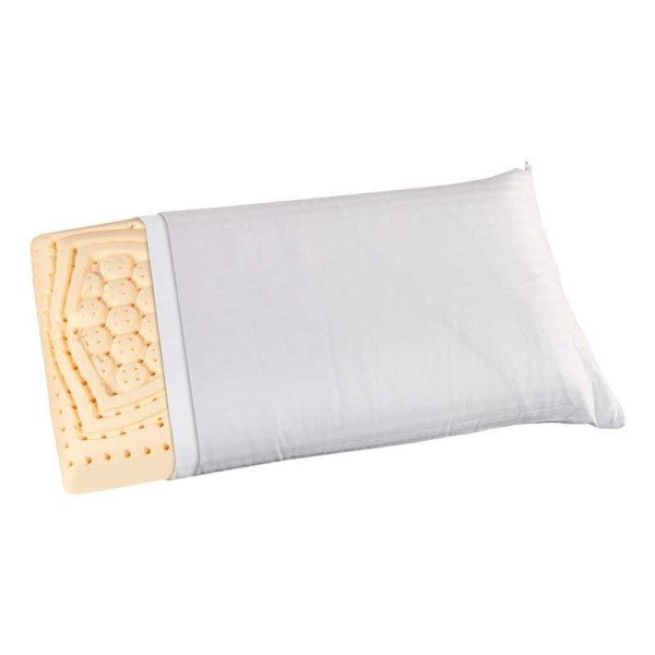 Almofada de látex conforto micro-alvéolos média-alta firmeza