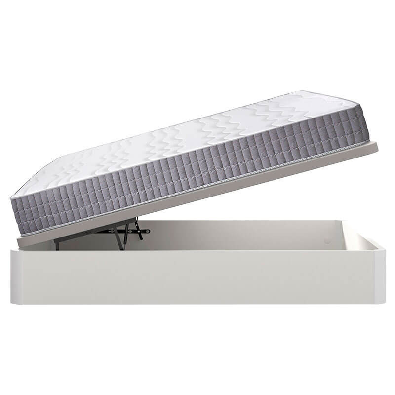 Visco Line Matratze 19 cm Härte, hohe Weichheit und sparsam + 3D Holzklappsofa, atmungsaktiv Höhe 34 cm