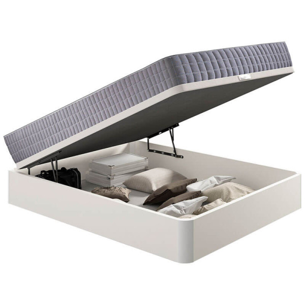 Visco Line Matratze 19 cm Härte, hohe Weichheit und sparsam + 3D Holzklappsofa, atmungsaktiv Höhe 34 cm