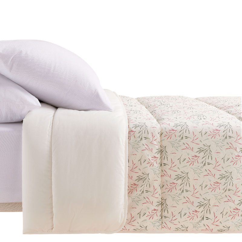 Edredón Invierno 250 GSM Vichy Algodón 100% Suave Cálido Alta Calidad Relleno Poliéster Reciclado 250 g/m²