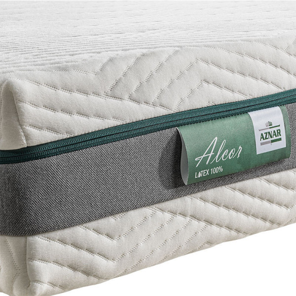 Matelas 100% latex Alcor 22 cm doux et agréable