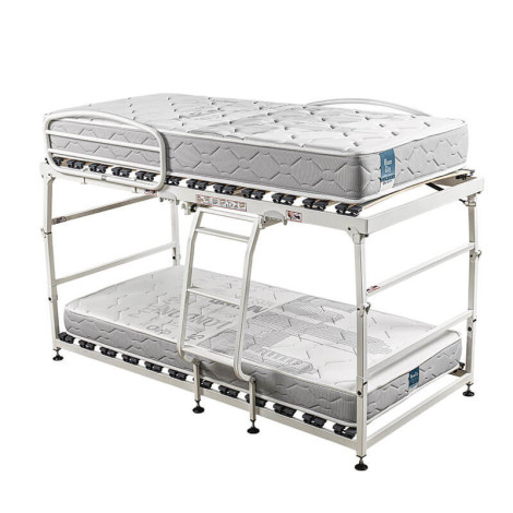 Pack Litera plegable Vega Pardo Max con hidráulicos + 2 Colchones visco vega de Pardo 17 cm firme apto para literas 2
