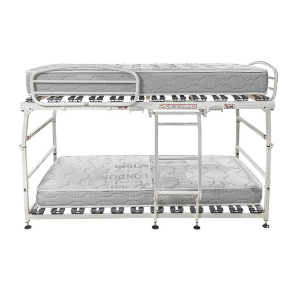 Pack lit superposé pliant Vega Pardo Max avec hydraulique + 2 matelas Pardo visco vega 17 cm ferme adaptés aux lits superposés