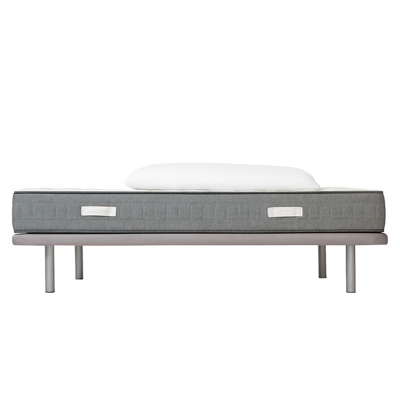 Pack matelas à ressorts ensachés 22 cm à mémoire de forme + sommier tapissier 3D renforcé de 5 traverses