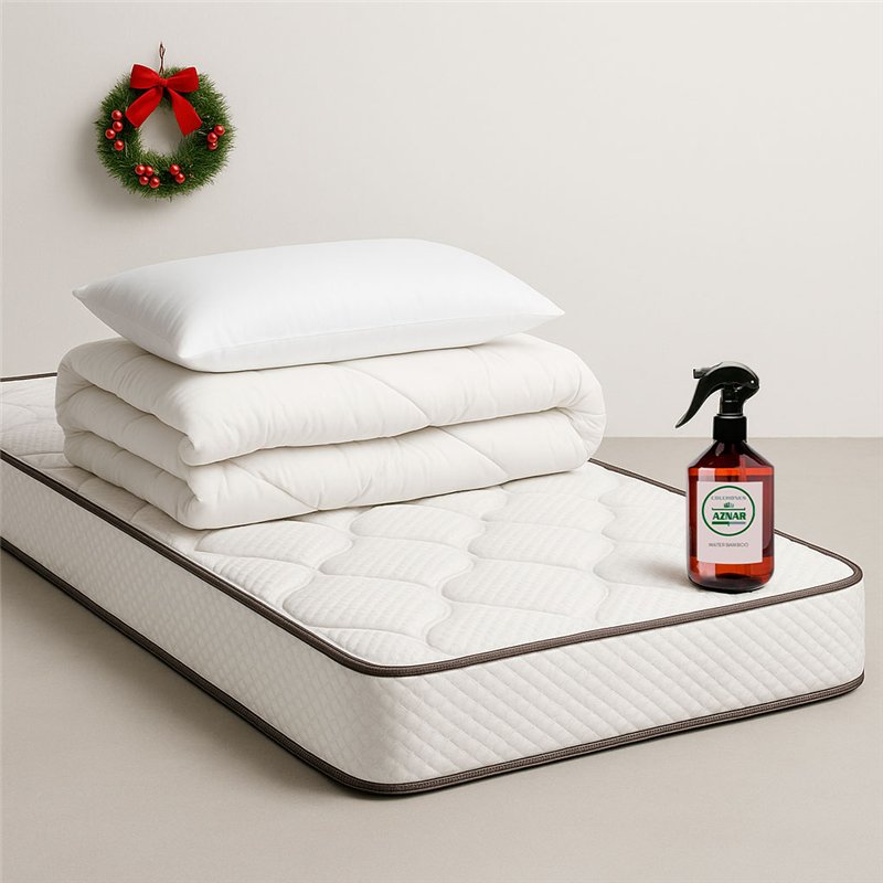 Colchón visco Roll Spa 18 cm firmeza media anatómico con Almohada
