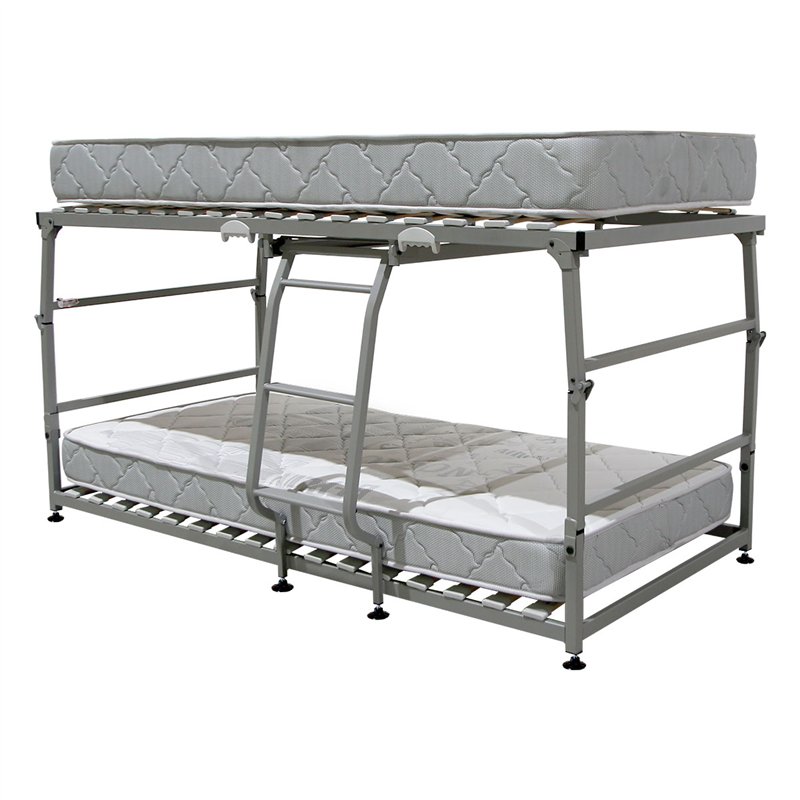 Pack lit superposé pliant Vega Pardo + 2 matelas Vega visco de Pardo 17 cm ferme adaptés aux lits superposés