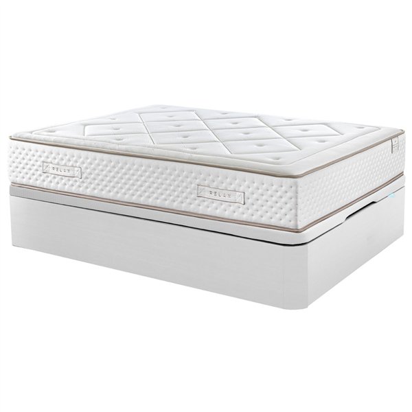 Colchón muelles ensacado Gaviota Oro 31 cm visco-grafeno + Canapé Abatible Relax 3D gran capacidad altura 32 cm