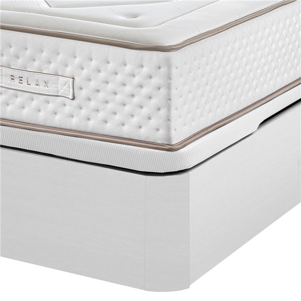 Colchón muelles ensacado Gaviota Oro 31 cm visco-grafeno + Canapé Abatible Relax 3D gran capacidad altura 32 cm