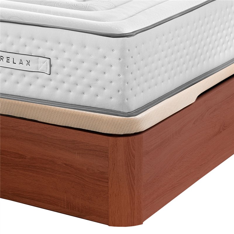 Colchón Magnum Firme Relax muelle ensacado 32 cm calidad alta + Canapé Abatible Relax 3D altura 32 cm 135x190 cm Cerezo