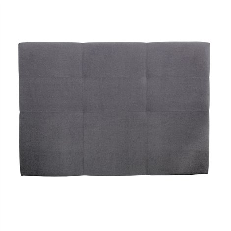 Cabecero de cama Deco tapizado en Tela gris