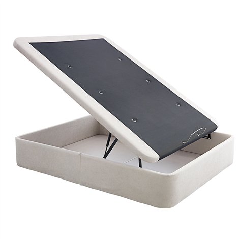 Canape Abatible Tela con tapa Marco 3D altura 36 cm Antracita 2