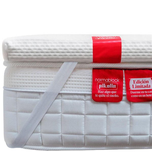 Surmatelas en latex naturel Fermeté moyenne-haute Confort supplémentaire Respirant Hypoallergénique Adaptable Améliore le repos 