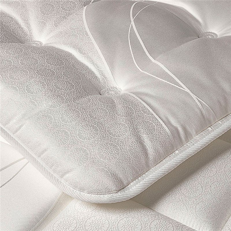 Surmatelas 100% naturel Fermeté moyenne-haute Confort supplémentaire Respirant Hypoallergénique Adaptable Améliore le repos Sout