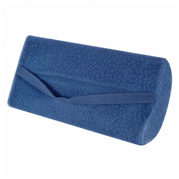 Oreiller demi-lune viscoélastique pour genoux et jambes