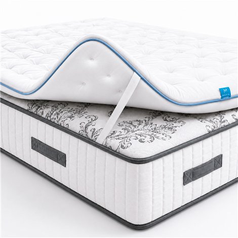 Topper Colchón  Viscoelástico 11 cm Firmeza Media Transpirable Adaptable Confort Extra