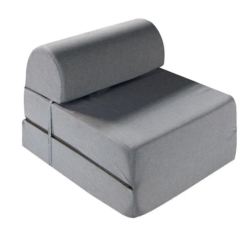 Pouf lit avec matelas simple pliant amovible