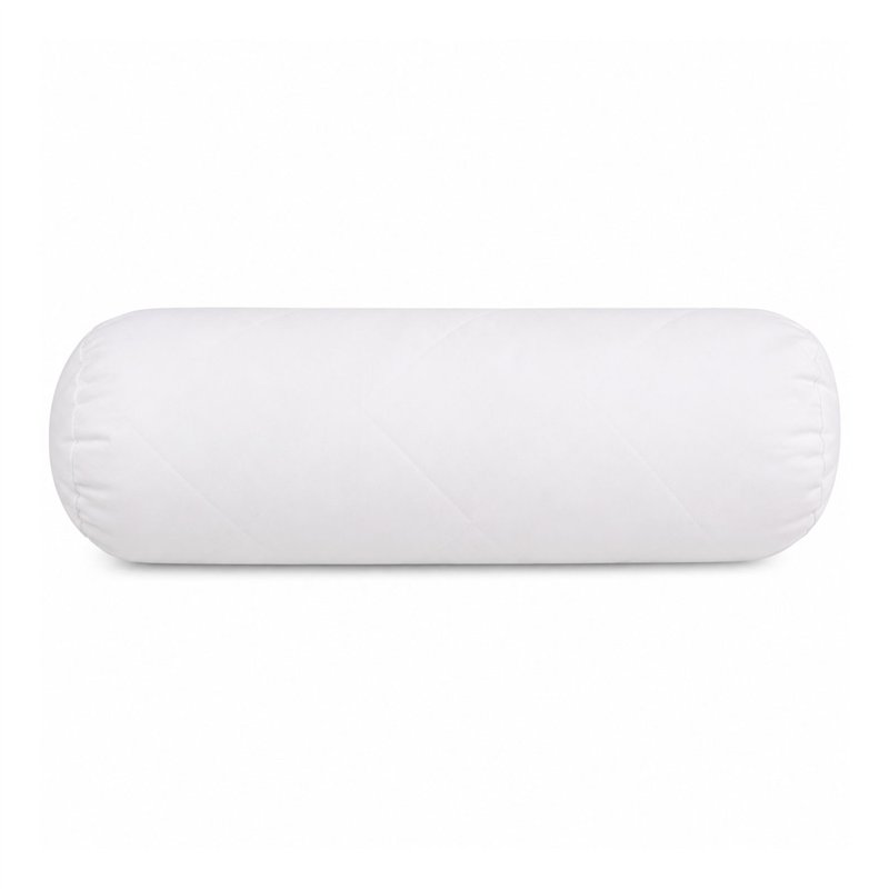 Rolo almofada de fibra oca almofada de silicone toque para baixo