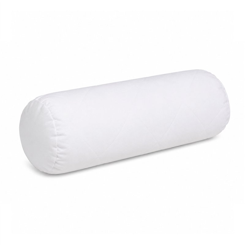 Roll pillow hollow fiber cushion silicone down touch