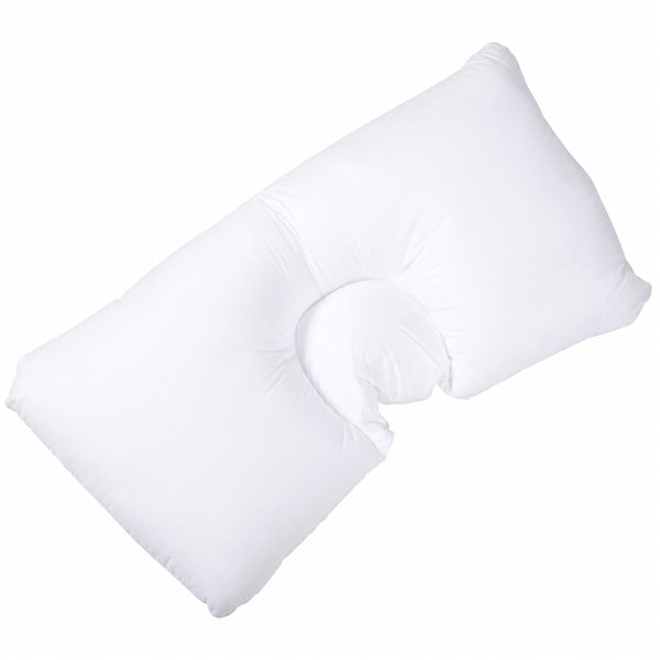 Oreiller cervical 100% silicone à fibres creuses au toucher duvet