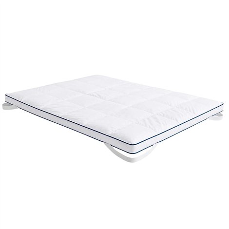 Sobrecolchón Topper relleno de mico-fibra 100% altura 7 cm 2