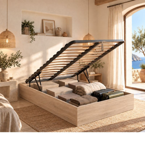 Folding bed with breathable sheets Oxfort height 32 cm