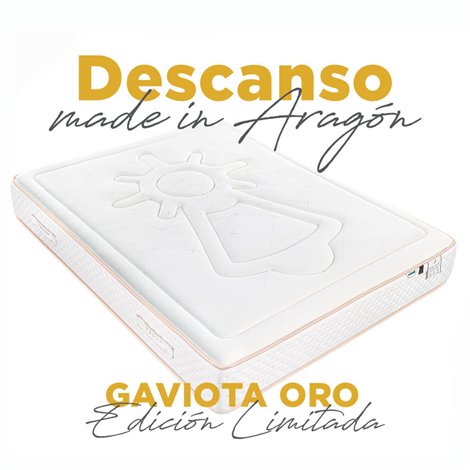 Colchão de molas ensacadas Gaviota Oro 31 cm visco-grafeno