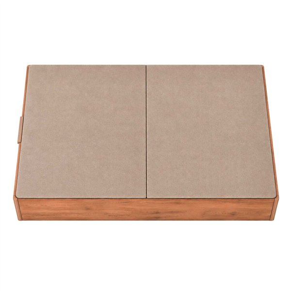 Sofá dobrável com capa protetora contra poeira, altura 33 cm