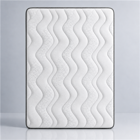 Matelas à ressorts ensachés en V, 22 cm, avec mousse viscoélastique