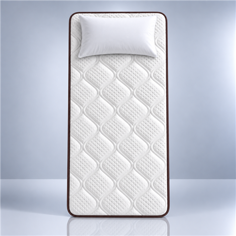 Colchão anatômico Visco Roll Spa de 18 cm com firmeza média e travesseiro.