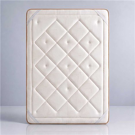 Surmatelas en gel viscoélastique 5 cm, effet rafraîchissant, haute respirabilité, confort adaptable, fixation renforcée