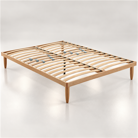Somier de láminas Natural 14 láminas madera reforzado