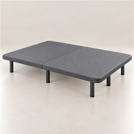 Gepolsterte Basis geteilt 3D Mesh Breathable Grey mit Beinen