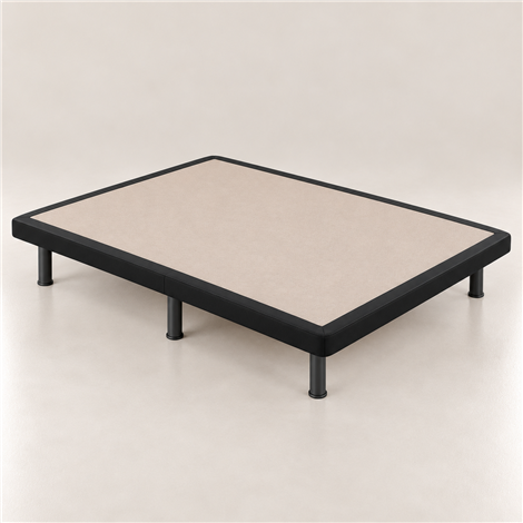 Upholstered base Reinforced poly-leather 5 cross bars