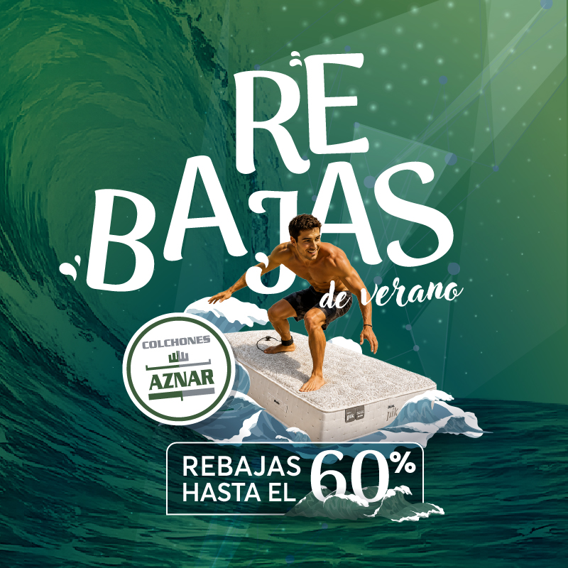 Rebajas de verano- Descuentos hasta 60% en colchones