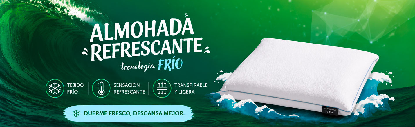 Refrescate con esta almohada con tejido fresco