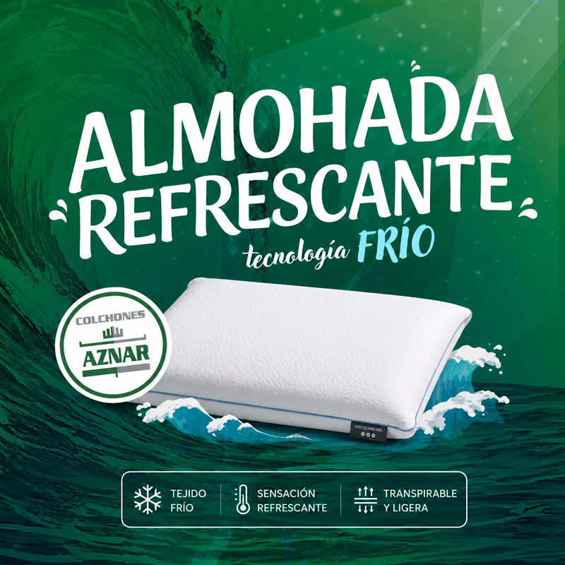 Refrescate con esta almohada con tejido fresco